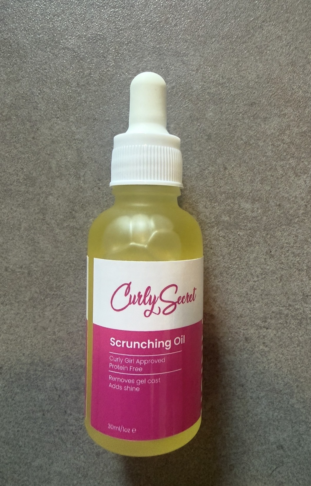 Scrunching oil